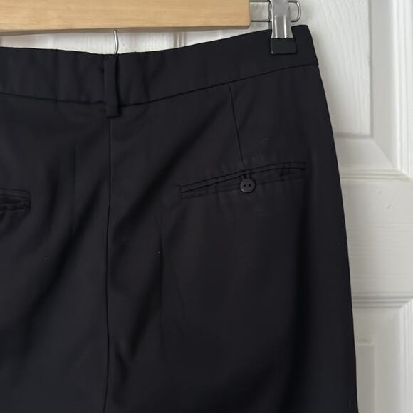 TROIS Black Wool Trouser Pants Ankle Crop size 2 - Picture 6 of 8